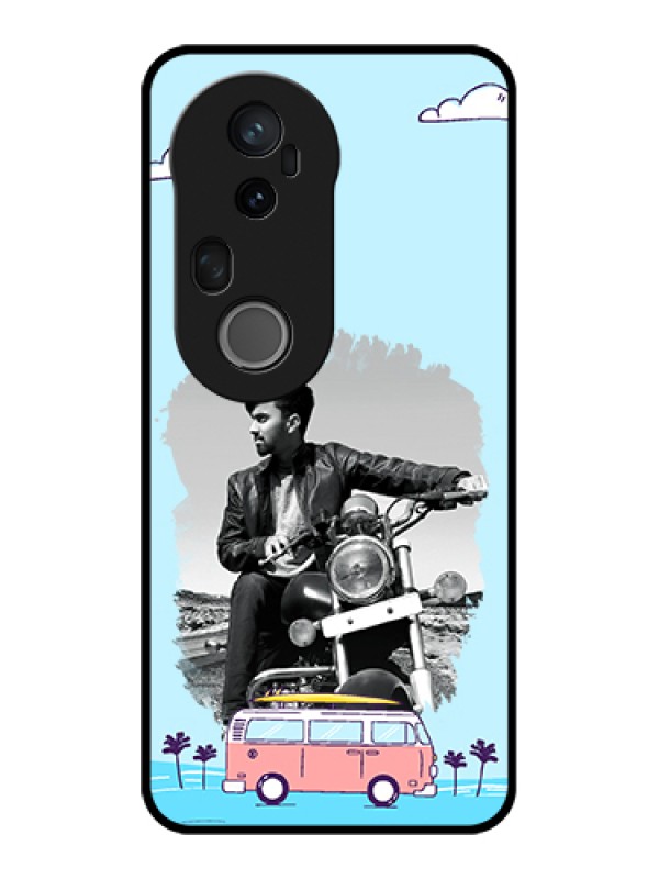 Custom Vivo T4 Ultra 5G Custom Glass Phone Case - Travel & Adventure Design