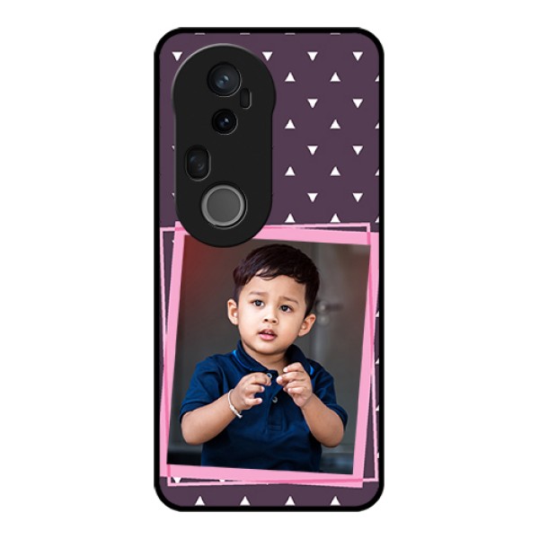Vivo T4 Ultra 5G Custom Glass Phone Case - Triangle Pattern Dotted Design Vivo T4 Ultra 5G Custom Glass Phone Case - Triangle Pattern Dotted Design