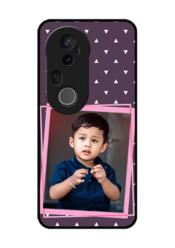 Vivo T4 Ultra 5G Custom Glass Phone Case - Triangle Pattern Dotted Design