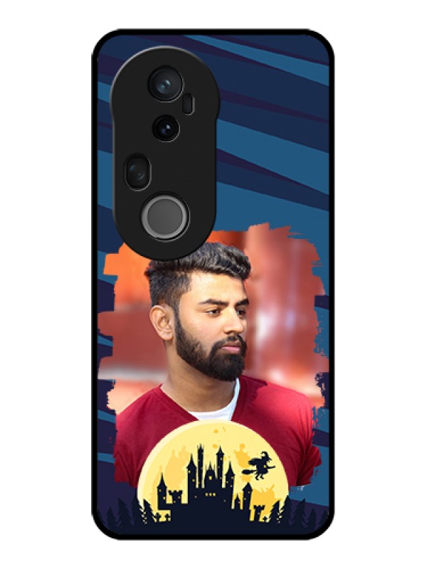 Custom Vivo T4 Ultra 5G Custom Glass Phone Case - Halloween Witch Design