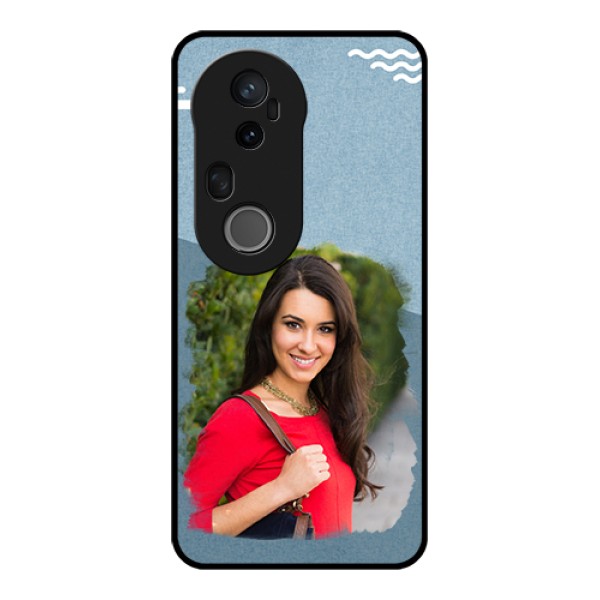 Vivo T4 Ultra 5G Custom Glass Phone Case - Grunge Line Art Design Vivo T4 Ultra 5G Custom Glass Phone Case - Grunge Line Art Design