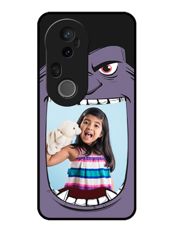 Custom Vivo T4 Ultra 5G Custom Glass Phone Case - Angry Monster Design