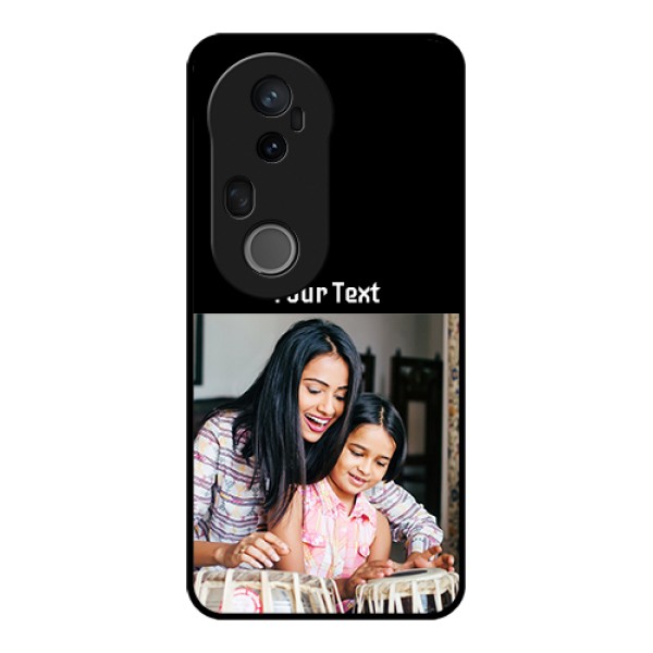 Vivo T4 Ultra 5G Custom Glass Phone Case - Photo With Name Design