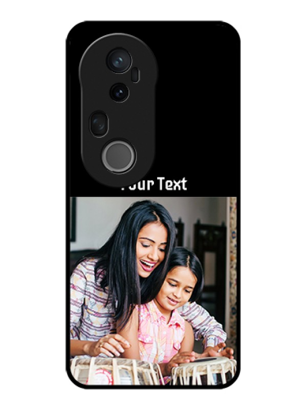 Custom Vivo T4 Ultra 5G Custom Glass Phone Case - Photo With Name Design