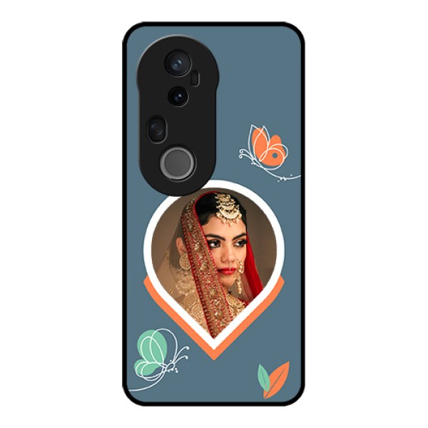 Vivo T4 Ultra 5G Custom Glass Phone Case - Droplet Butterflies Design