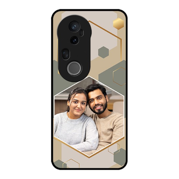 Vivo T4 Ultra 5G Custom Glass Phone Case - Stylish Hexagon Pattern Design Vivo T4 Ultra 5G Custom Glass Phone Case - Stylish Hexagon Pattern Design