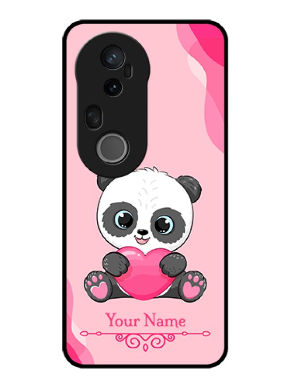Custom Vivo T4 Ultra 5G Custom Glass Phone Case - Cute Panda Design
