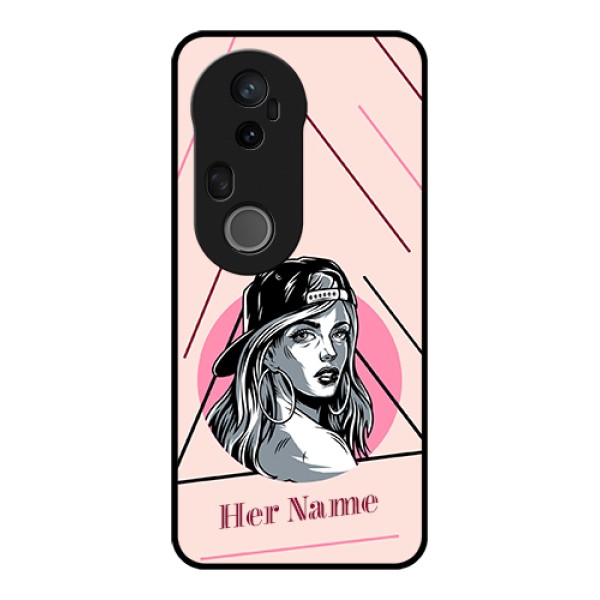 Vivo T4 Ultra 5G Custom Glass Phone Case - Rockstar Girl Design