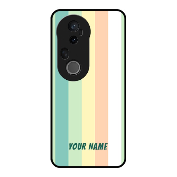 Vivo T4 Ultra 5G Custom Glass Phone Case - Multi - Colour Stripes Design Vivo T4 Ultra 5G Custom Glass Phone Case - Multi - Colour Stripes Design