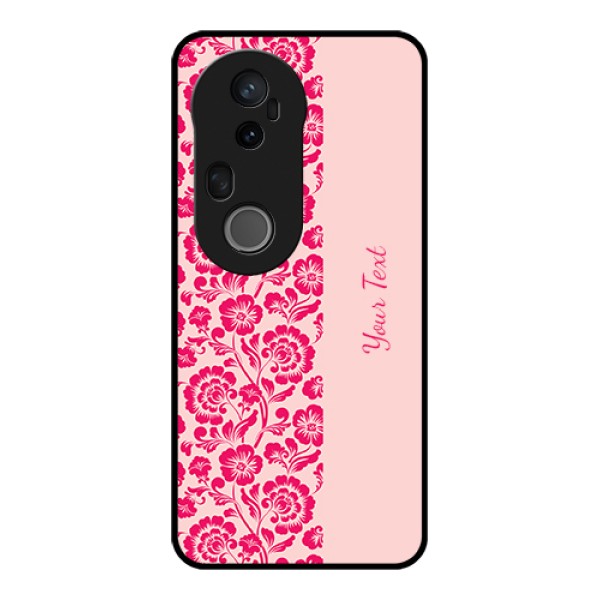 Vivo T4 Ultra 5G Custom Glass Phone Case - Attractive Floral Pattern Design