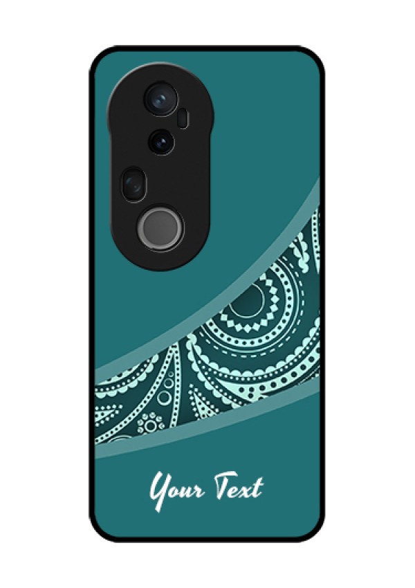 Vivo T4 Ultra 5G Custom Glass Phone Case - Semi Visible Floral Design