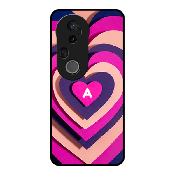 Vivo T4 Ultra 5G Custom Glass Phone Case - Cute Heart Pattern Design Vivo T4 Ultra 5G Custom Glass Phone Case - Cute Heart Pattern Design