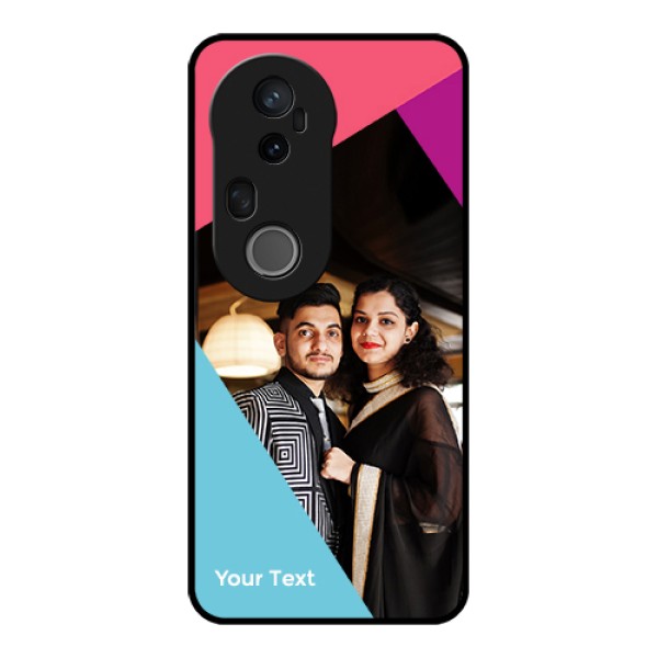 Vivo T4 Ultra 5G Custom Glass Phone Case - Stacked Triple Colour Design Vivo T4 Ultra 5G Custom Glass Phone Case - Stacked Triple Colour Design