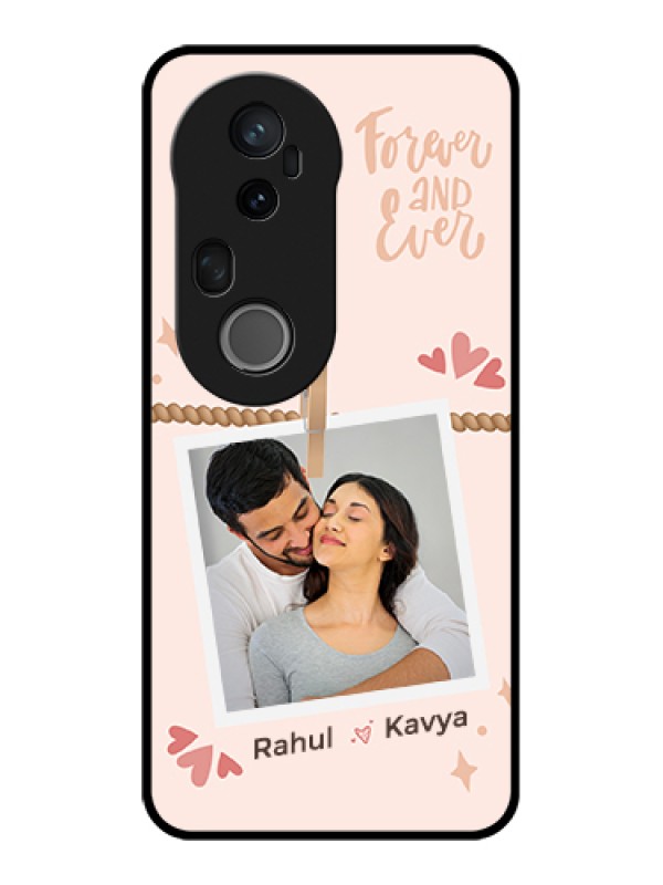 Custom Vivo T4 Ultra 5G Custom Glass Phone Case - Forever And Ever Love Design