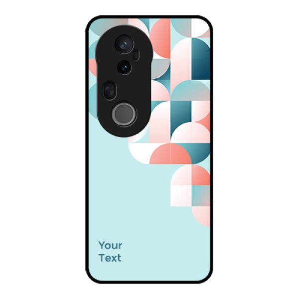 Vivo T4 Ultra 5G Custom Glass Phone Case - Stylish Semi - Circle Pattern Design