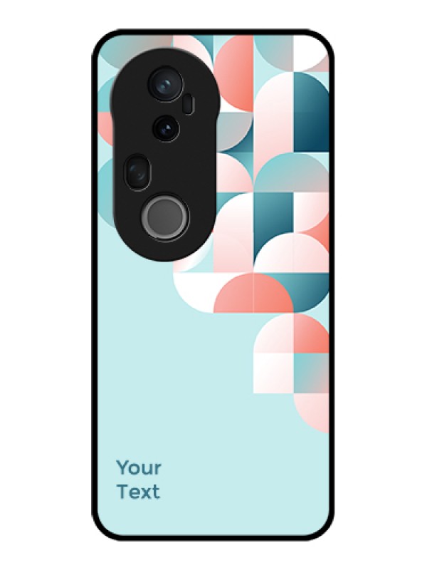 Custom Vivo T4 Ultra 5G Custom Glass Phone Case - Stylish Semi - Circle Pattern Design