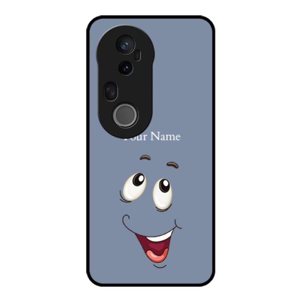 Vivo T4 Ultra 5G Custom Glass Phone Case - Laughing Cartoon Face Design