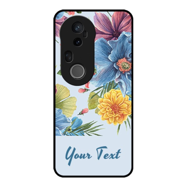 Vivo T4 Ultra 5G Custom Glass Phone Case - Stunning Watercolored Flowers Painting Design Vivo T4 Ultra 5G Custom Glass Phone Case - Stunning Watercolored Flowers Painting Design