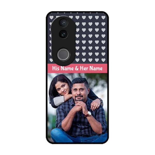 Vivo T4R 5G Custom Glass Phone Case - Love Symbols Design