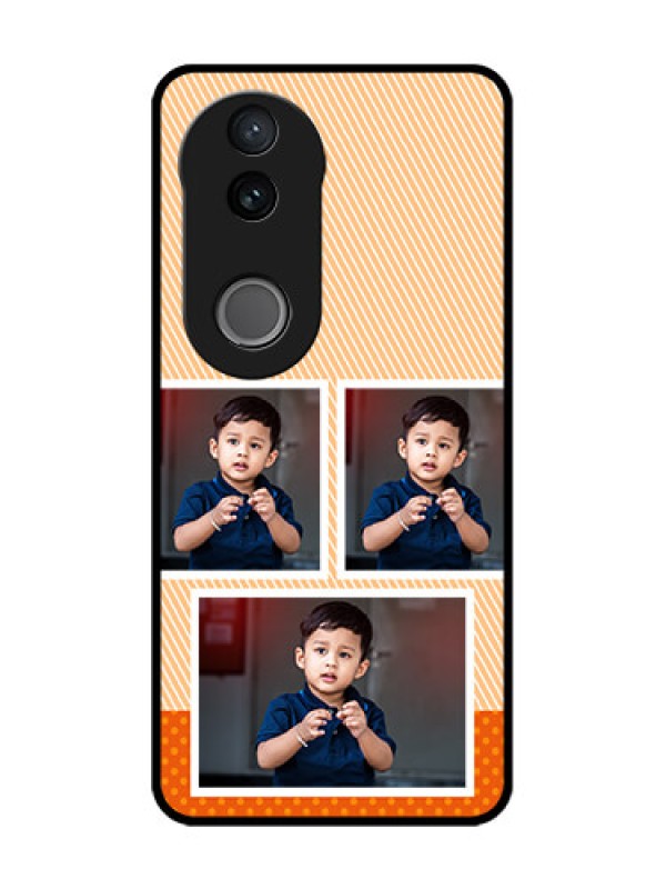 Custom Vivo T4R 5G Custom Glass Phone Case - Bulk Photos Upload Design