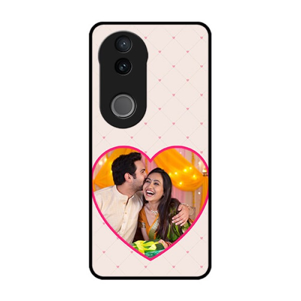 Vivo T4R 5G Custom Glass Phone Case - Heart Shape Design