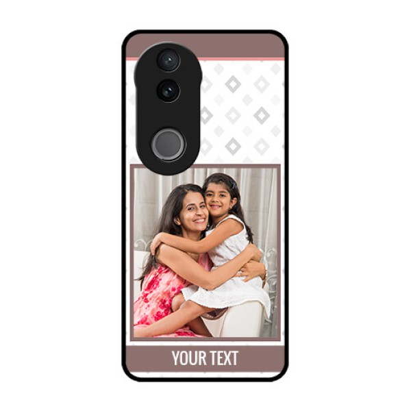 Vivo T4R 5G Custom Glass Phone Case - Simple Diamond Design Vivo T4R 5G Custom Glass Phone Case - Simple Diamond Design