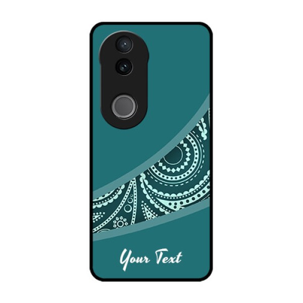 Vivo T4R 5G Custom Glass Phone Case - Semi Visible Floral Design