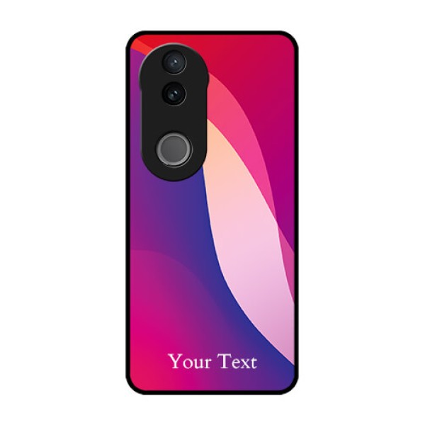 Vivo T4R 5G Custom Glass Phone Case - Digital Abstract Overlap Design