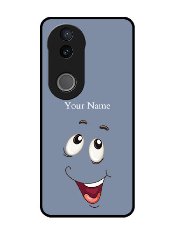 Custom Vivo T4R 5G Custom Glass Phone Case - Laughing Cartoon Face Design