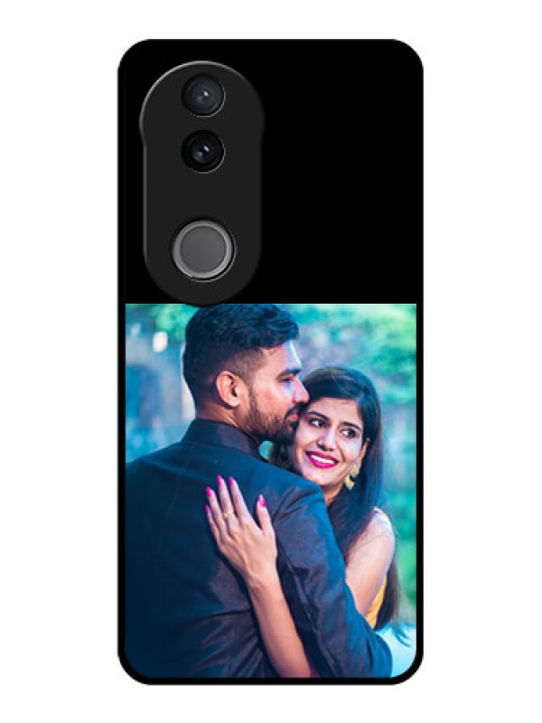 Custom Vivo T4R 5G Custom Glass Phone Case - Upload Full Picture With Custom Color Design