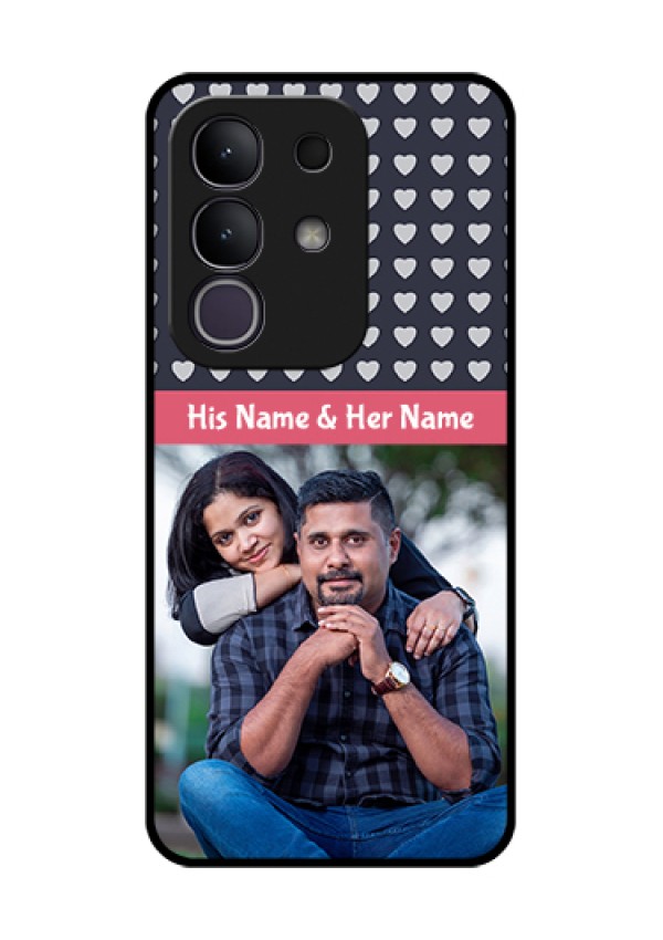 Vivo T4x 5G Custom Glass Phone Case - Love Symbols Design