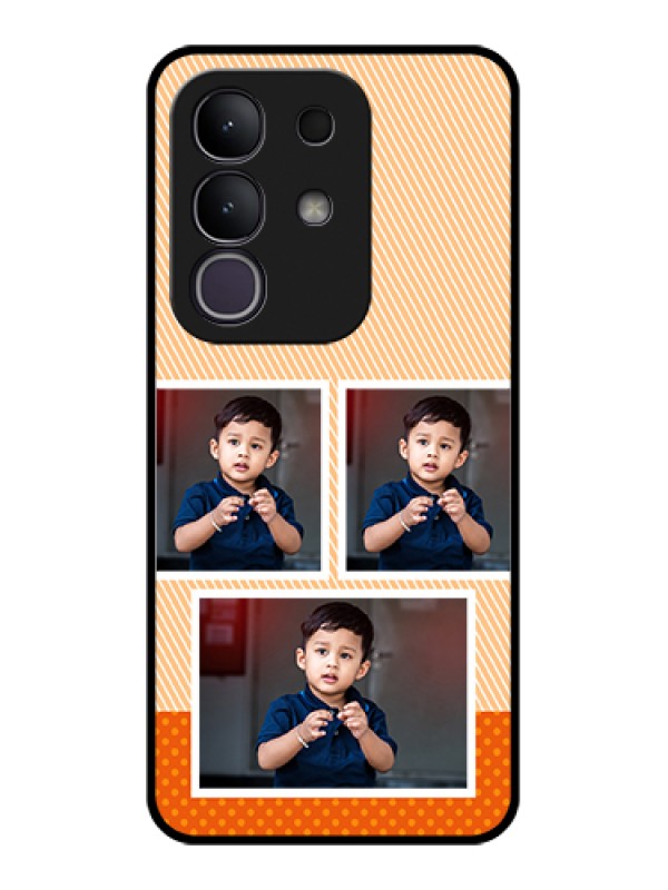 Custom Vivo T4x 5G Custom Glass Phone Case - Bulk Photos Upload Design