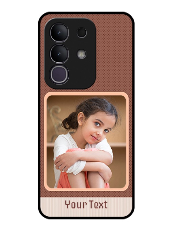 Custom Vivo T4x 5G Custom Glass Phone Case - Simple Pic Upload Design