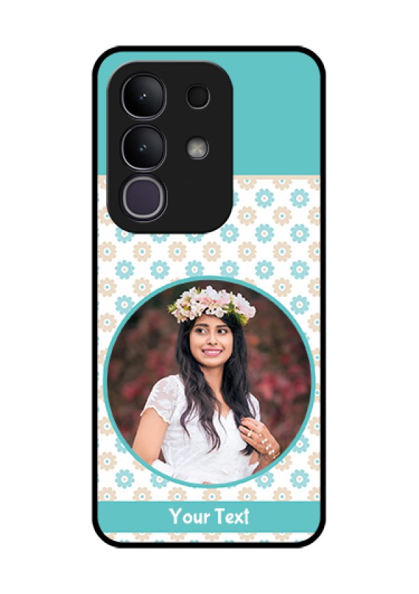 Vivo T4x 5G Custom Glass Phone Case - Beautiful Flowers Design