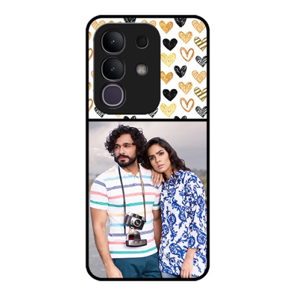 Vivo T4x 5G Custom Glass Phone Case - Love Symbol Design