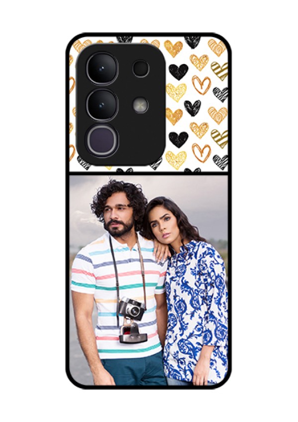 Vivo T4x 5G Custom Glass Phone Case - Love Symbol Design
