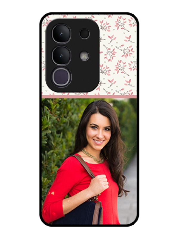 Custom Vivo T4x 5G Custom Glass Phone Case - Stunning Floral Design