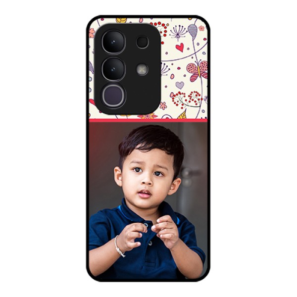 Vivo T4x 5G Custom Glass Phone Case - Premium Floral Design