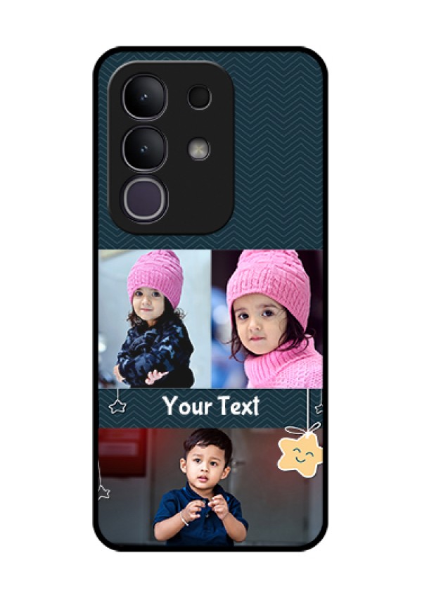 Vivo T4x 5G Custom Glass Phone Case - Hanging Stars Design