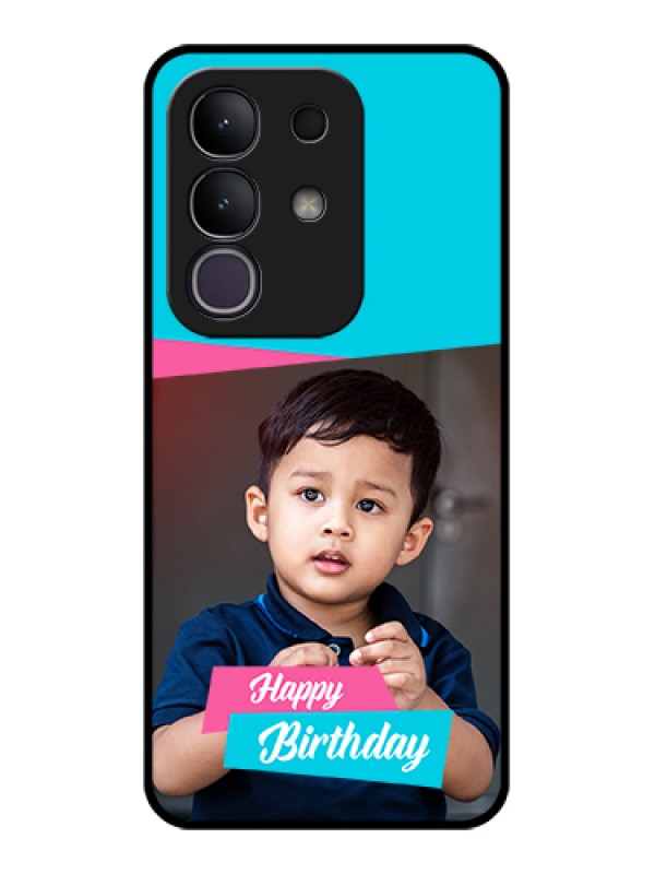 Custom Vivo T4x 5G Custom Glass Phone Case - Image Holder With 2 Color Design