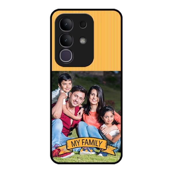Vivo T4x 5G Custom Glass Phone Case - My Family Design