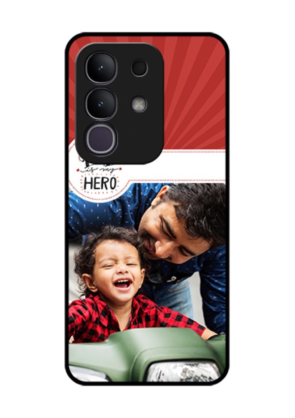 Vivo T4x 5G Custom Glass Phone Case - My Dad Hero Design