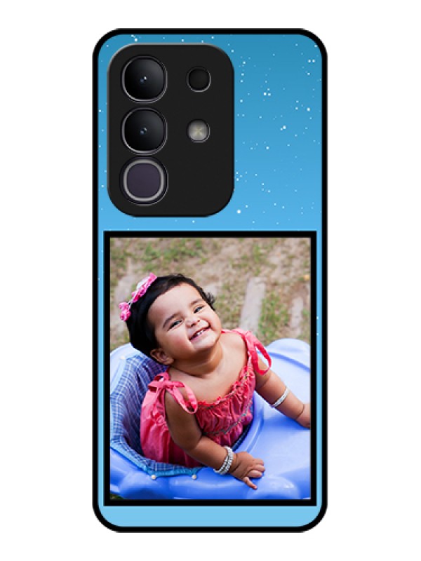 Custom Vivo T4x 5G Custom Glass Phone Case - Wave Pattern Colorful Design