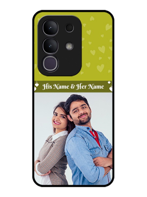 Custom Vivo T4x 5G Custom Glass Phone Case - You & Me Heart Design