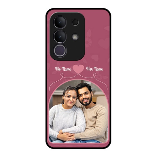 Vivo T4x 5G Custom Glass Phone Case - Love Floral Design