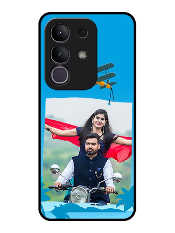 Custom Vivo T4x 5G Custom Glass Phone Case - Traveller Design