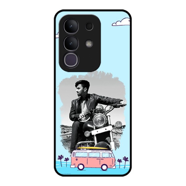 Vivo T4x 5G Custom Glass Phone Case - Travel & Adventure Design