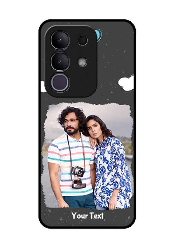 Vivo T4x 5G Custom Glass Phone Case - Splashes With Love Doodles Design