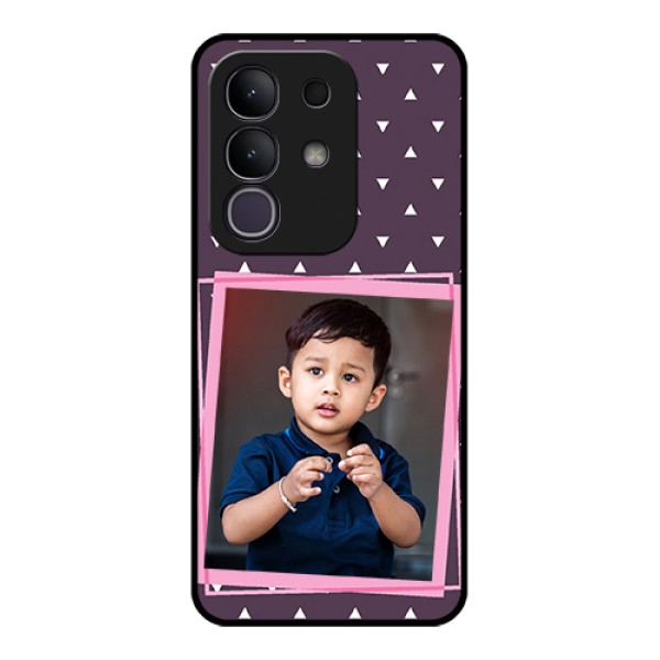 Vivo T4x 5G Custom Glass Phone Case - Triangle Pattern Dotted Design Vivo T4x 5G Custom Glass Phone Case - Triangle Pattern Dotted Design