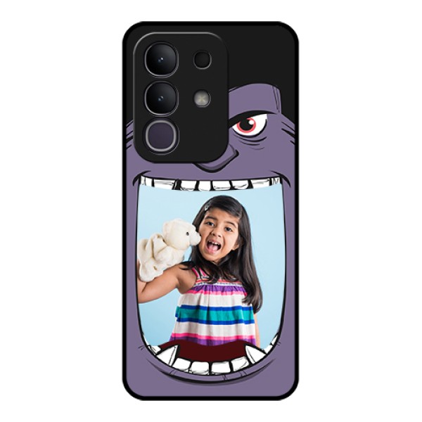 Vivo T4x 5G Custom Glass Phone Case - Angry Monster Design Vivo T4x 5G Custom Glass Phone Case - Angry Monster Design